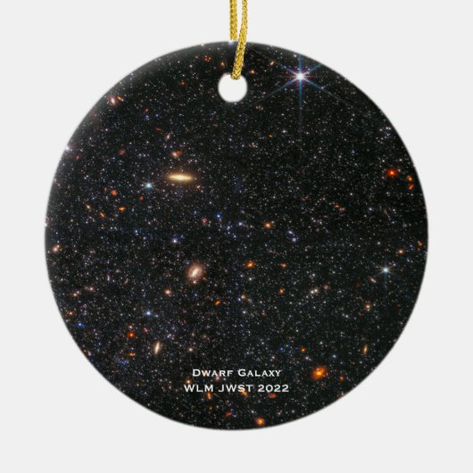 WLM James Webb Space Telescope Hi-Res Christmas Keramik Ornament (Vorne)