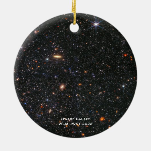 WLM James Webb Space Telescope Hi-Res Christmas Keramik Ornament (Hinten)