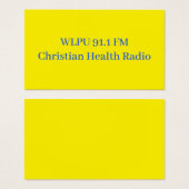 WLPU 91.1 FM Promo cards (Vorne & Hinten)