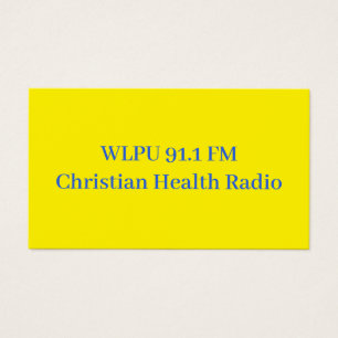WLPU 91.1 FM Werbekarten