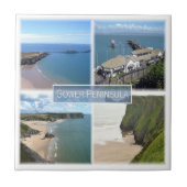WLS004 GOWER Halbinsel Mumbles, Wales, Fliese (Vorderseite)