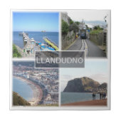 WLS006 LLANDUDNO, Wales Fliese (Vorderseite)
