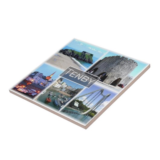 WLS007 TENBY, Wales, Europa, Fliese (Seite)