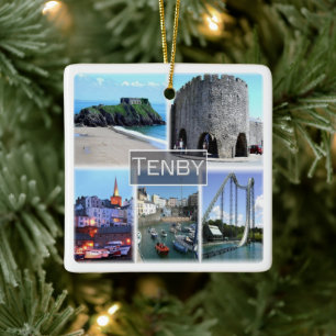 WLS007 TENBY, Wales, Europa, Keramikornament