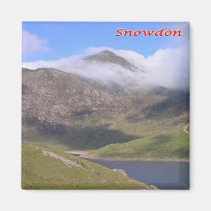 WLS012 SNOWDON, Wales, Europa, Kühlschrank Magnet