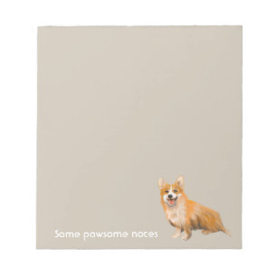 wlsh corgi pawsome notes notizblock