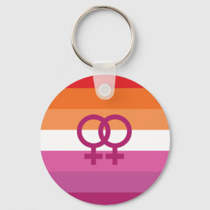 WLW Lesben-Stolz-Flagge (Sonnenuntergang) Schlüsselanhänger
