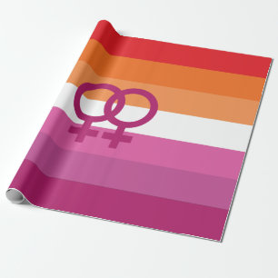 WLW-Lesbenstolzflagge Geschenkpapier