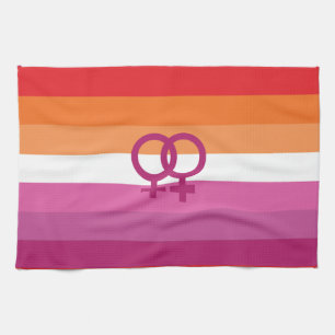 WLW-Lesbenstolzflagge Geschirrtuch