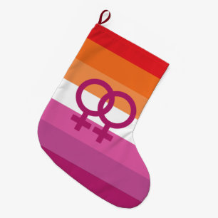 WLW-Lesbenstolzflagge Großer Weihnachtsstrumpf