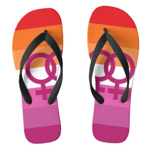 WLW Lesbische Flagge Badesandalen