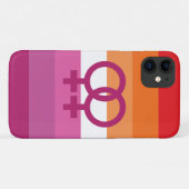 WLW Lesbische Flagge Case-Mate iPhone Hülle (Rückseite (Horizontal))