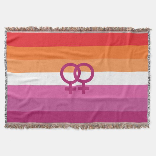 WLW Lesbische Flagge Decke (Vorderseite)