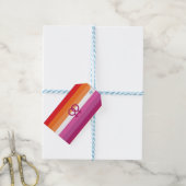 WLW Lesbische Flagge Geschenkanhänger (Mit Garn)