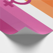 WLW Lesbische Flagge Geschenkpapier (Ecke)