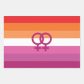 WLW Lesbische Flagge Geschenkpapier Set (Vorderseite 3)