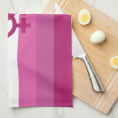 WLW Lesbische Flagge Geschirrtuch (Viertel Falte)