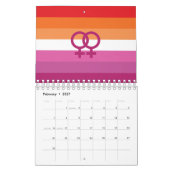 WLW Lesbische Flagge Kalender (Feb 2027)