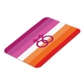 WLW Lesbische Flagge Magnet (Linke Seite)