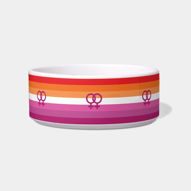 WLW Lesbische Flagge Napf (Vorderseite)