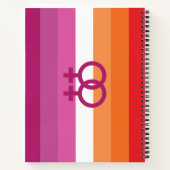 WLW Lesbische Flagge Notizblock (Rückseite)