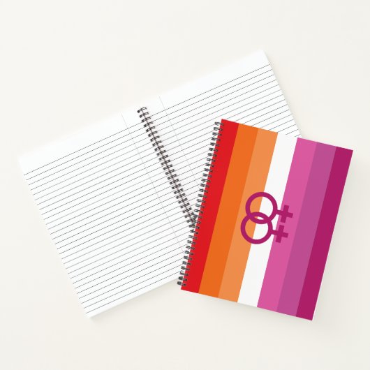 WLW Lesbische Flagge Notizblock (Innenseite)