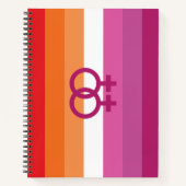 WLW Lesbische Flagge Notizblock (Vorderseite)