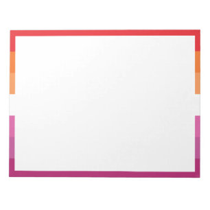 WLW Lesbische Flagge Notizblock