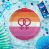 WLW Lesbische Flagge Pappteller (Party)