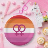 WLW Lesbische Flagge Pappteller (Party)