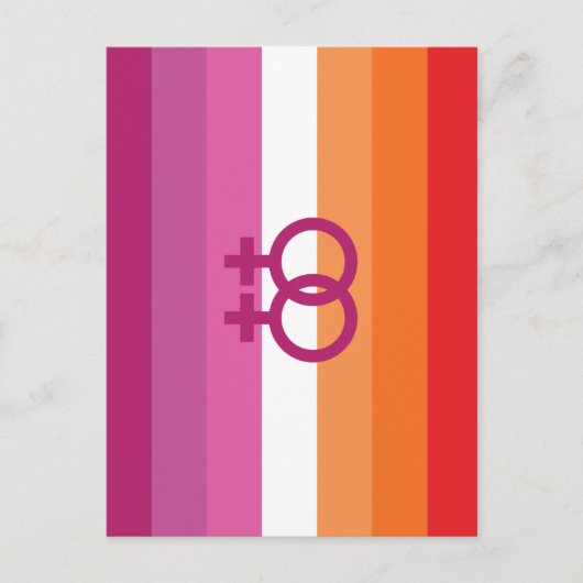 WLW Lesbische Flagge Postkarte (Vorderseite)