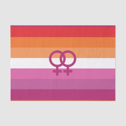 WLW Lesbische Flagge Seidenpapier (Vorderseite)
