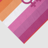 WLW Lesbische Flagge Seidenpapier (Ausschnitt)