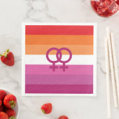 WLW Lesbische Flagge Serviette (Beispiel)