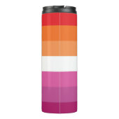 WLW Lesbische Flagge Thermosbecher (Rückseite)