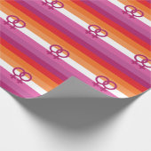WLW Lesbische Stolperflagge (Sunset) Geschenkpapier (Ecke)