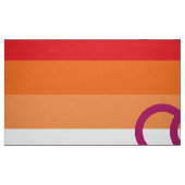 WLW Lesbische Stolperflagge (Sunset) Stoff (Fat Quarter (45,7 x 55,9 cm))