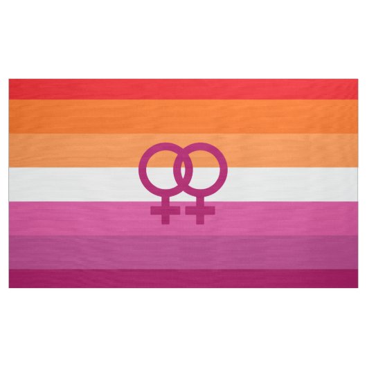 WLW Lesbische Stolperflagge (Sunset) Stoff (Yard (91,4 cm))