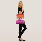 WLW Lesbische Stolperflagge (Sunset) Tasche (Am Model)