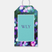 "WLY" Aqua Confetti Geschenkmarke Geschenkanhänger (Vorderseite)