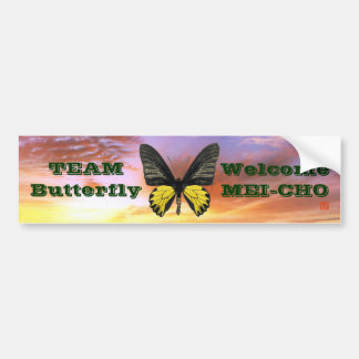 WM キシタアゲハ Team Butterfly Autoaufkleber