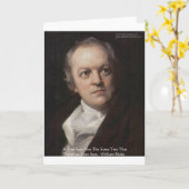 Wm Blake "Seeing Trees" Wisdom Quote Gifts Karte (Gelbe Blume)