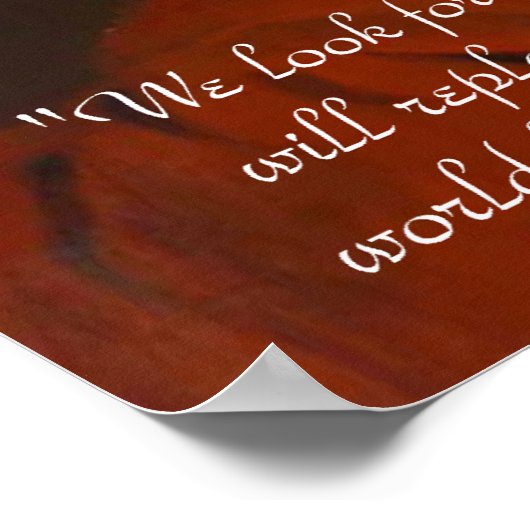 WM Gladstone & Power Liebe Zitat Poster (Ecke)