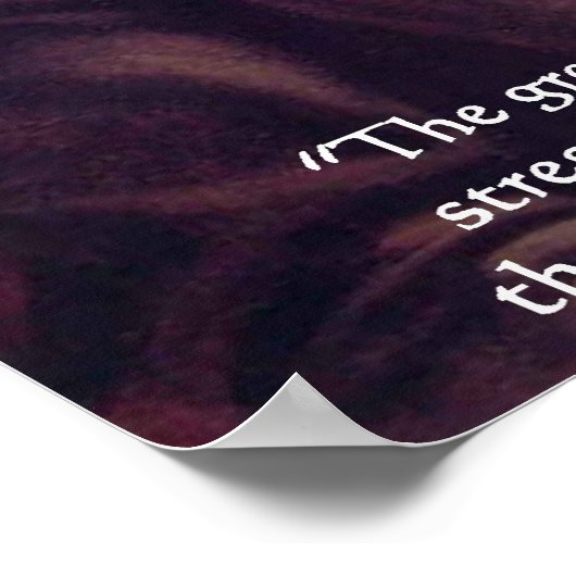 Wm James "Stress Cure" Wisdom Quote Poster von Ric (Ecke)