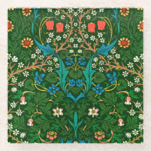WM Morris Blackthorn Art Nouveau Pattern Glasuntersetzer