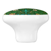 WM Morris Blackthorn Art Nouveau Pattern Keramikknauf (Seitenansicht)