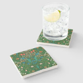 WM Morris Blackthorn Art Nouveau Pattern Steinuntersetzer (Seitenansicht)