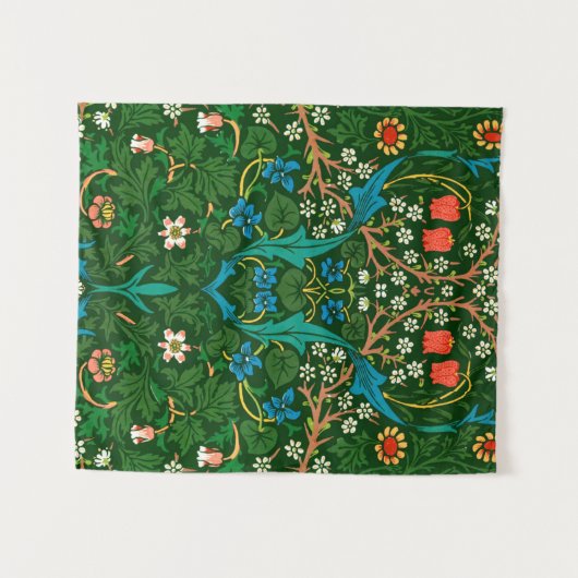 WM Morris Blackthorn Art Nouveau Pattern Wandteppich (Vorderseite (Horizontal))