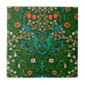WM Morris Blackthorn Jugendstil-Muster Fliese (Vorderseite)