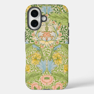 Wm Morris Myrtle Floral Art Nouveau Pastell iPhone 16 Hülle